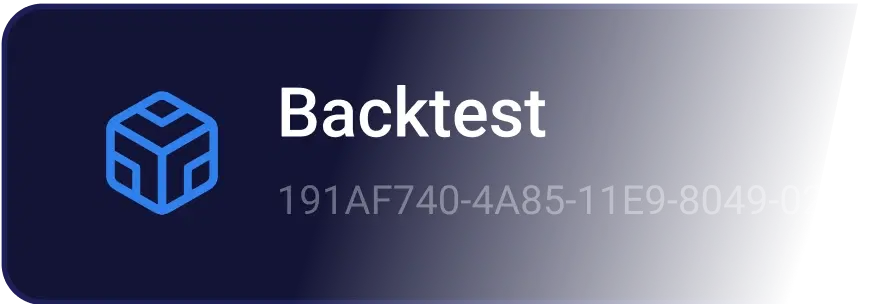 Backtesting page
