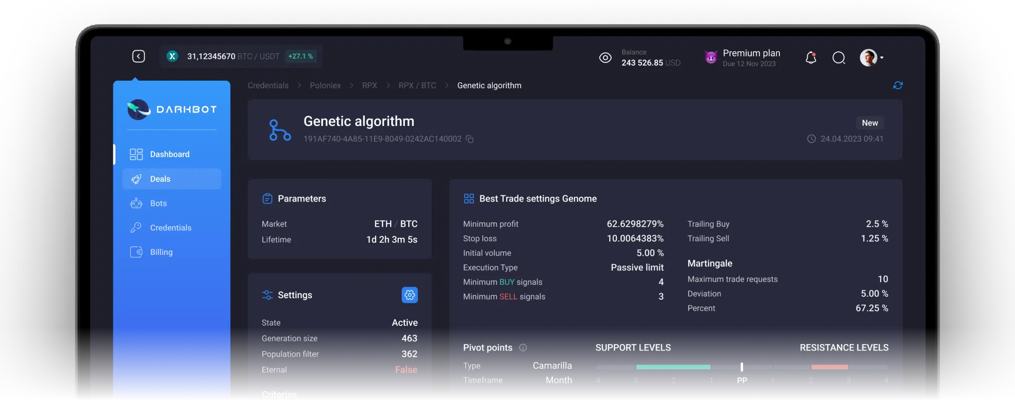 genetic alrorithm page screenshot