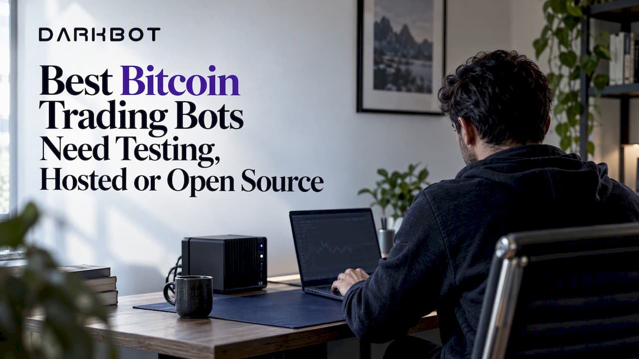 Best Bitcoin Trading Bots Need Testing, Hosted or Open Source - DarkBot cryptocurrency trading blog post about Bot Fundamentals