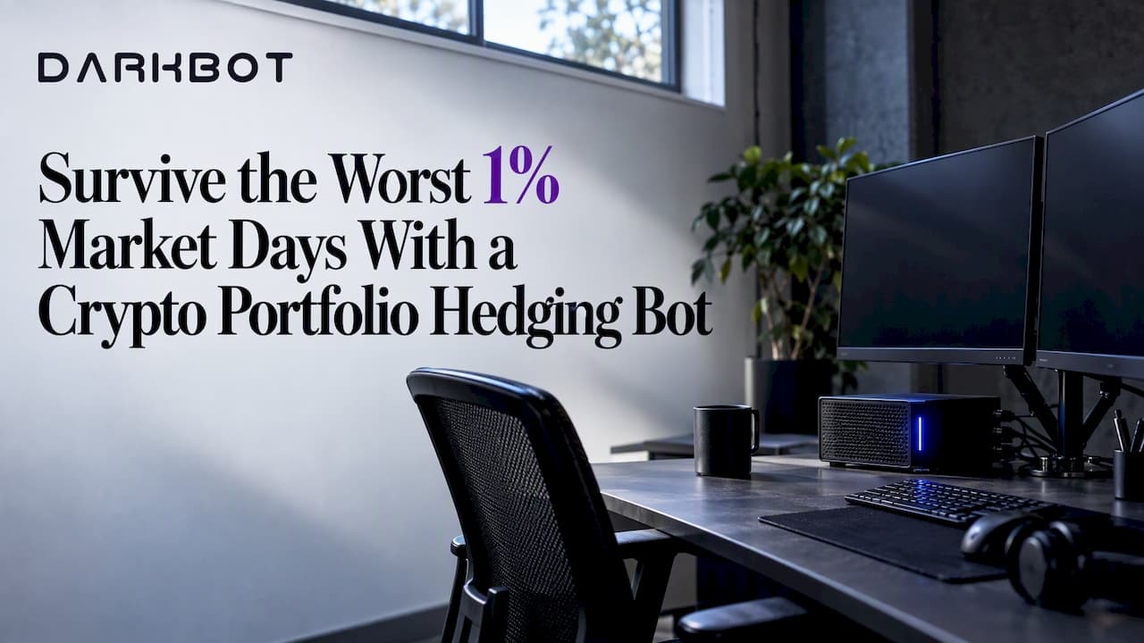 Survive the Worst 1% Market Days With a Crypto Portfolio Hedging Bot - DarkBot cryptocurrency trading blog post about Risk Management