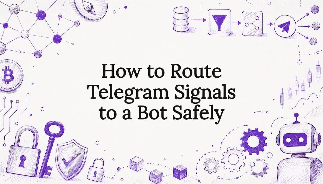 How to Route Telegram Signals to a Bot Safely - DarkBot cryptocurrency trading blog post about Bot Fundamentals